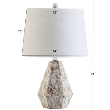 Isabella 21" Seashell LED Table Lamp - JONATHAN Y
